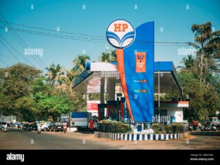 old goa india february 19 2020 hindustan petroleum corporation limited oils gas station hpcl is an indian oil and natural gas company with its h 2bntcbc